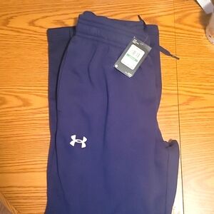 UA navy fleece pants Large Tall